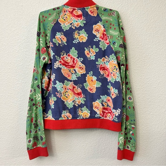 Matilda Jane Cabin Night Bomber Jacket Mixed Print Size 10 - Picture 3 of 4